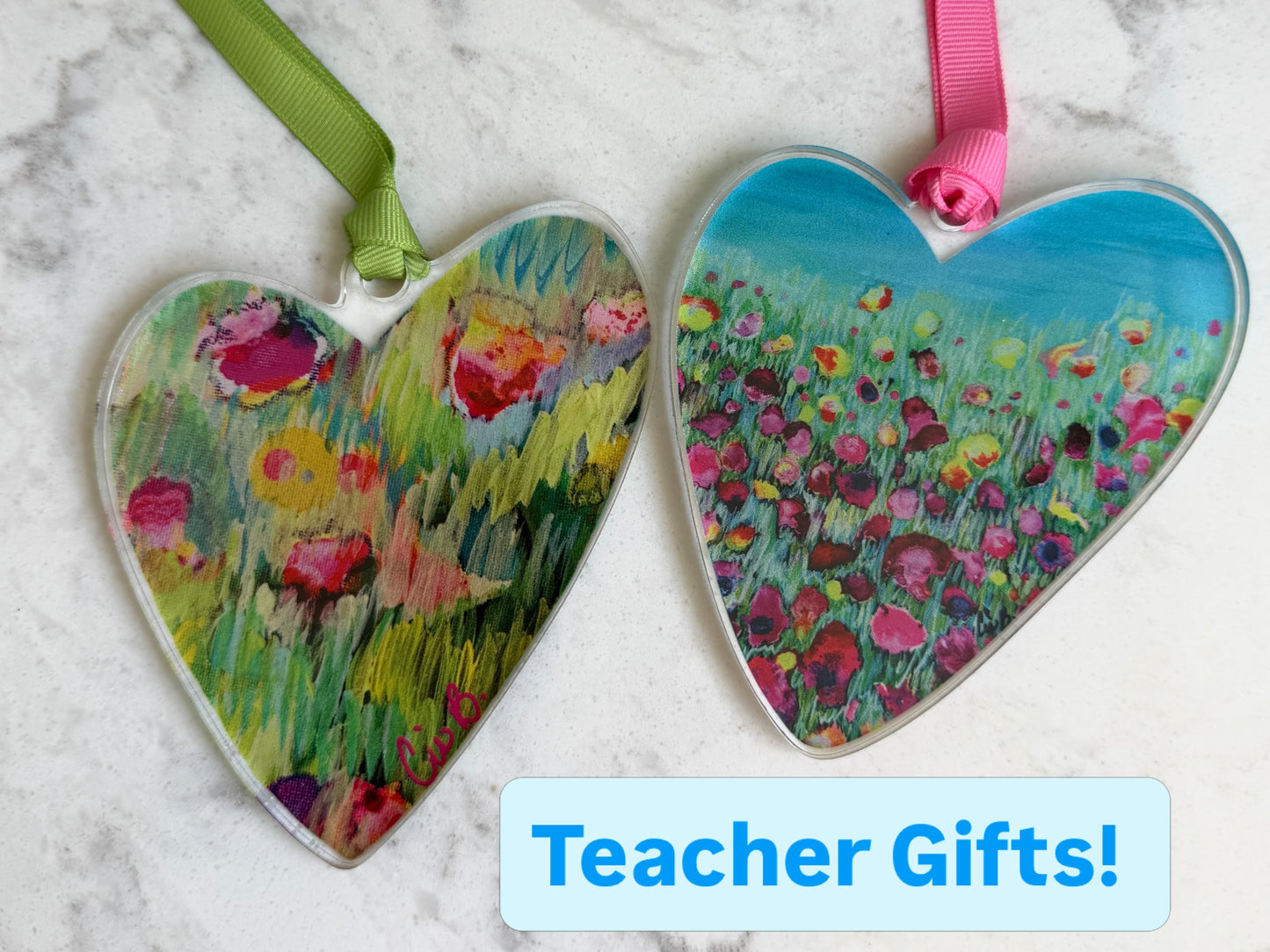 ORNAMENT "Sherbert" Heart ornament
