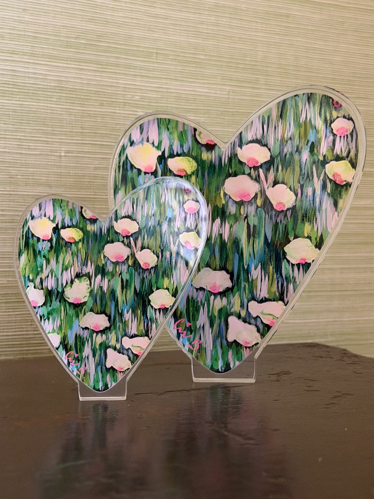 Acrylic Heart "Magnolia" 4"