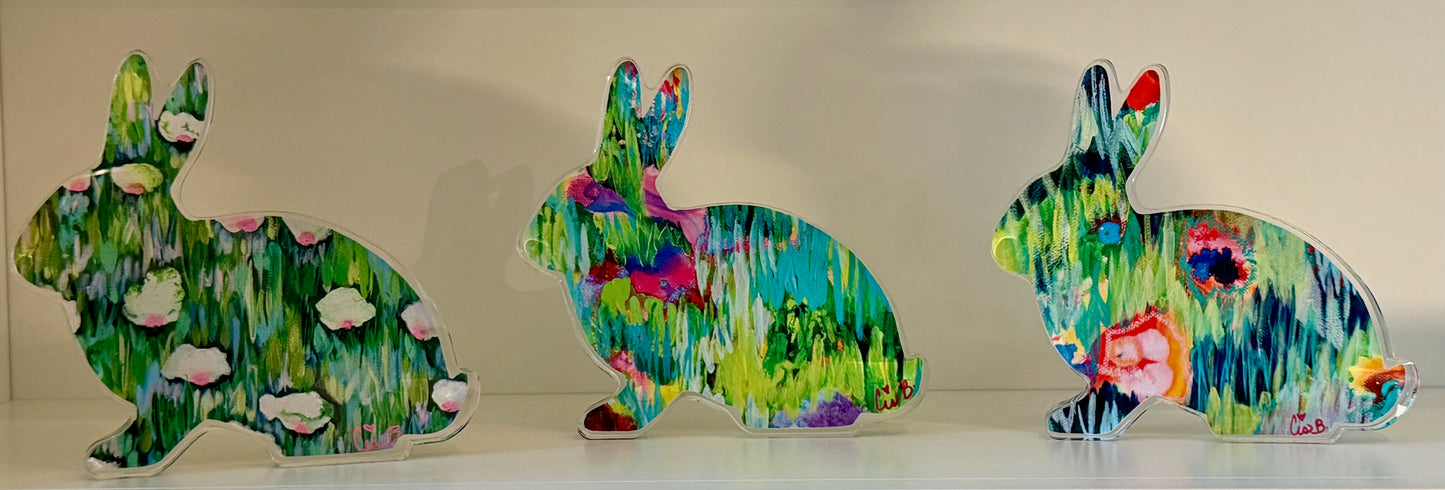 "Dragonfruit" 4" Acrylic Bunny