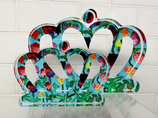 "Hot Summer Nights QC Crown" 4" Acrylic Cut Out