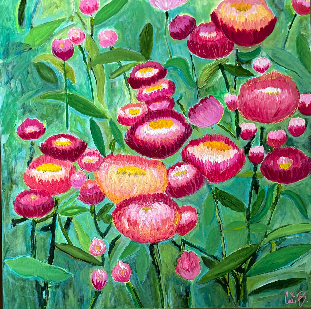 "Anacondas" floral painting