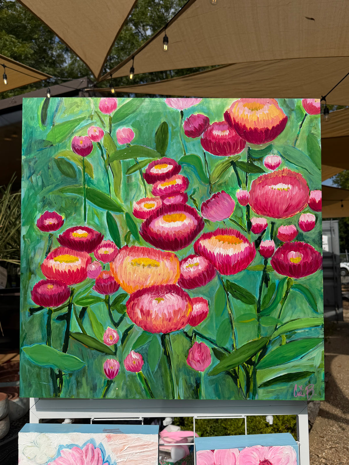 "Anacondas" floral painting