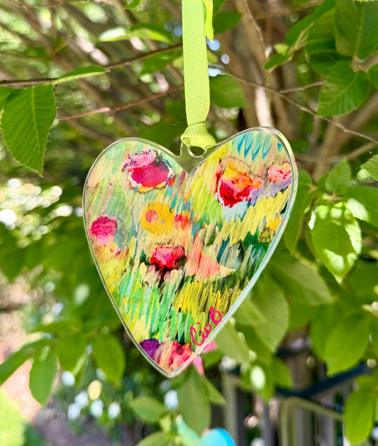 ORNAMENT "Sherbert" Heart ornament