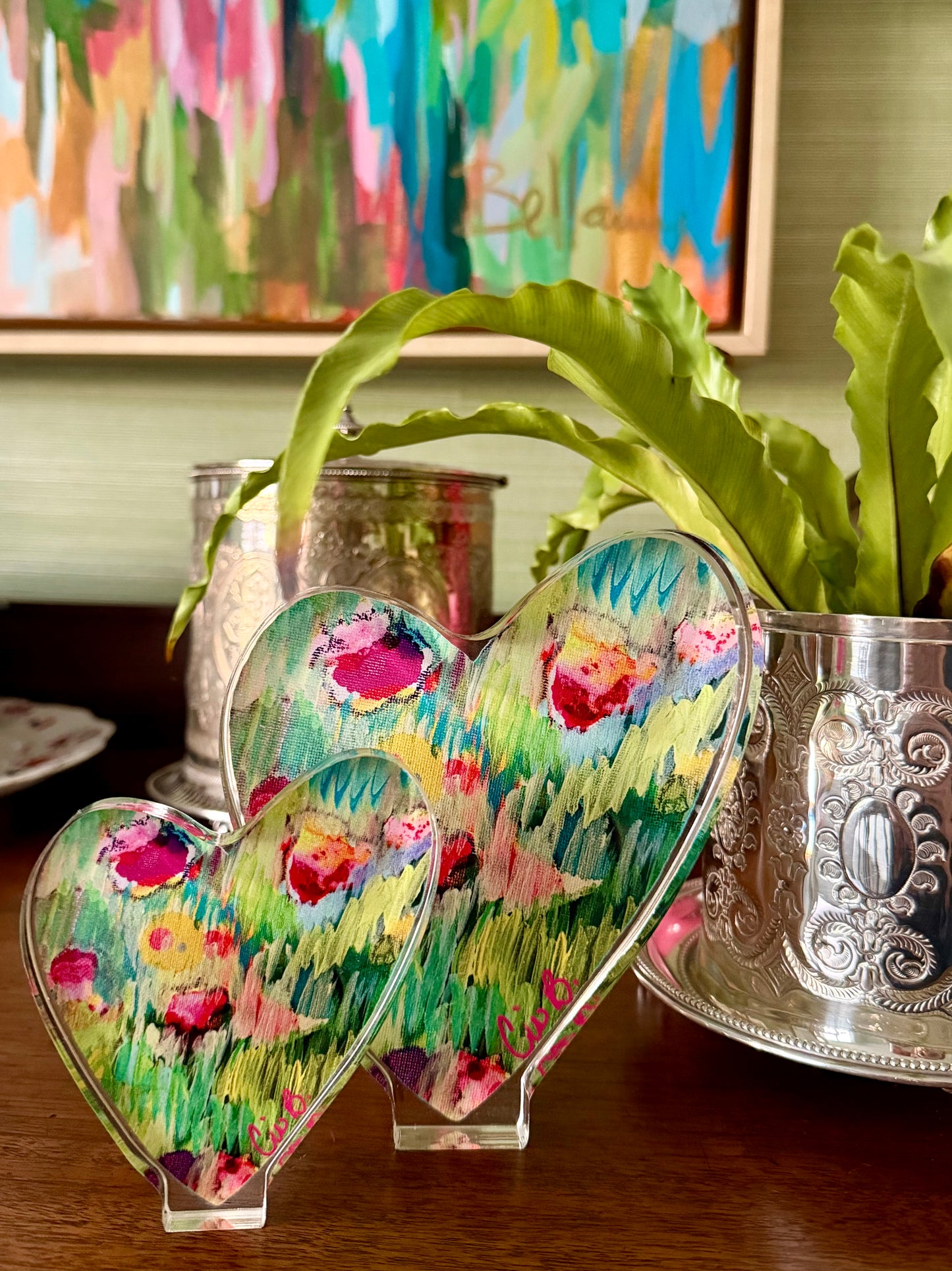 Sherbert Acrylic Heart Stand 4"