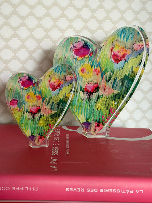 Sherbert Acrylic Heart Stand 4"