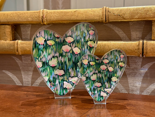 Acrylic Heart "Magnolia" 4"