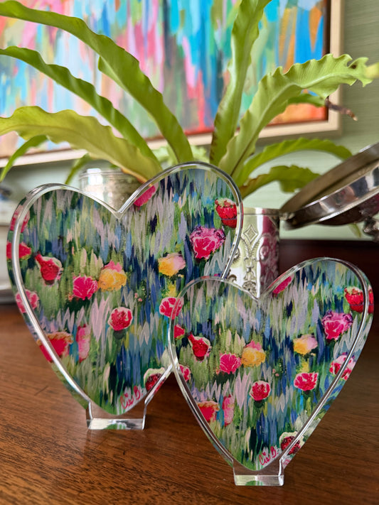 Acrylic Heart "Sanibel" 6"