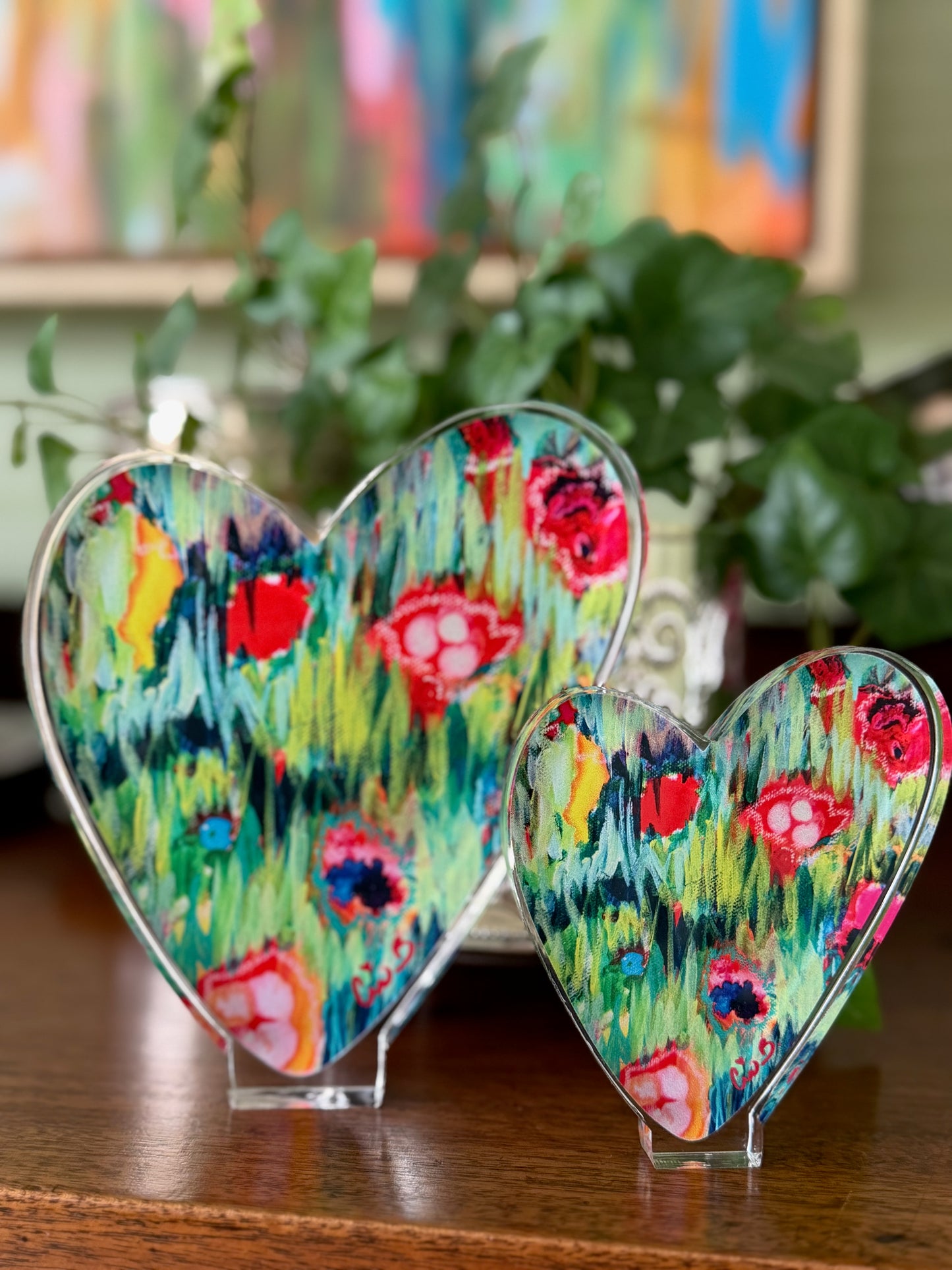 Acrylic Heart "Red Hot" 6"