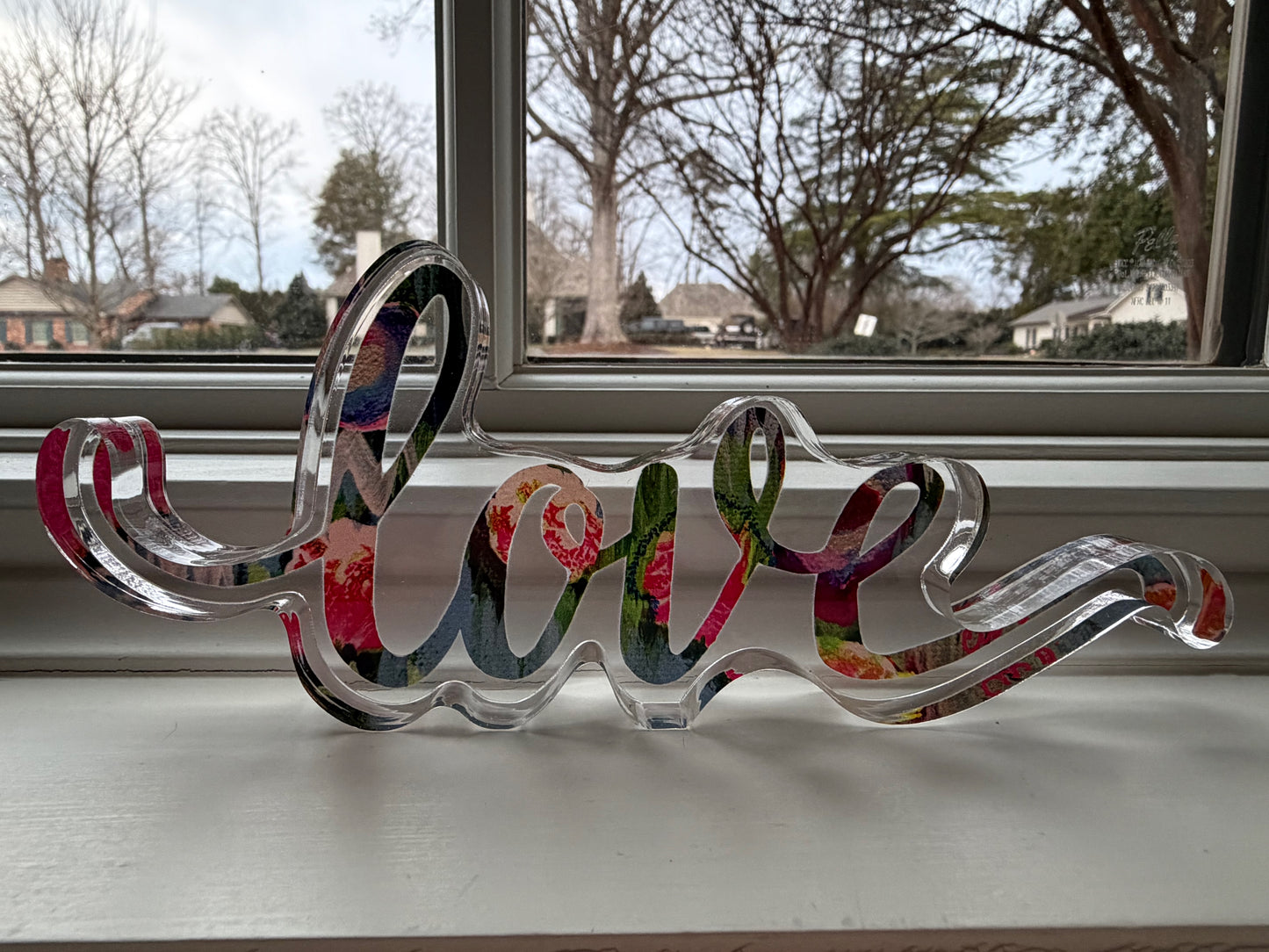 Acrylic LOVE "Darling" 4"