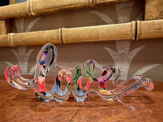 Acrylic LOVE "Darling" 4"