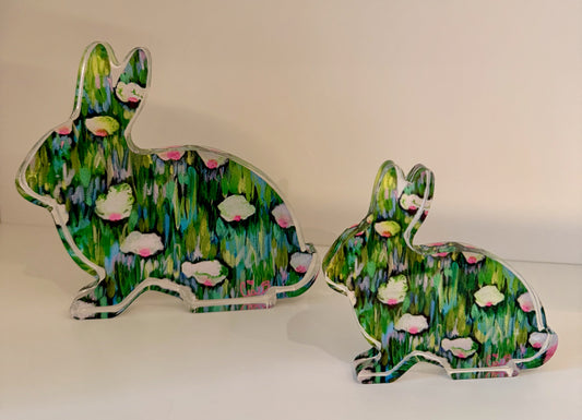 "Magnolia" 4" Acrylic Bunny