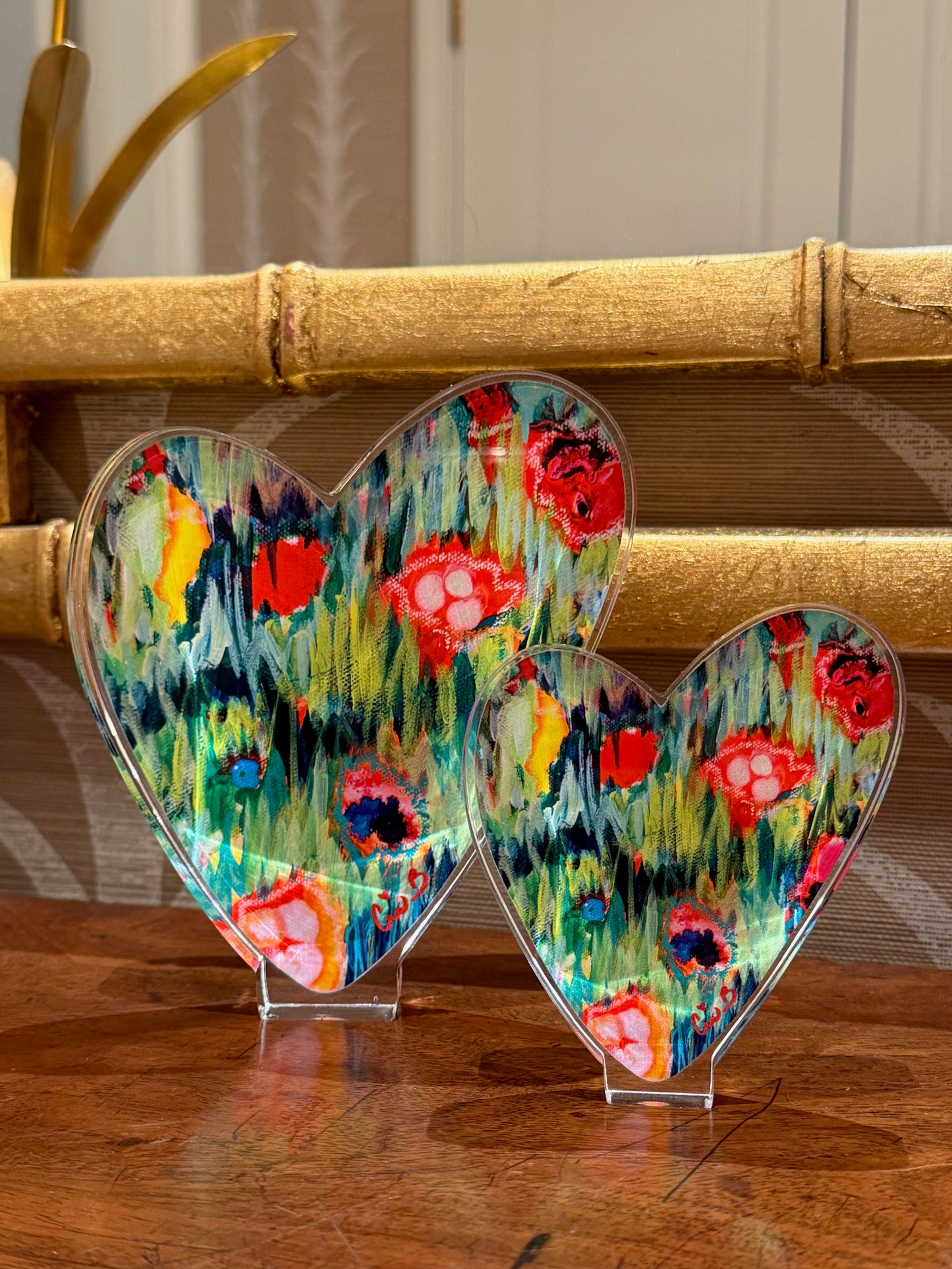 Acrylic Heart "Red Hot" 6"