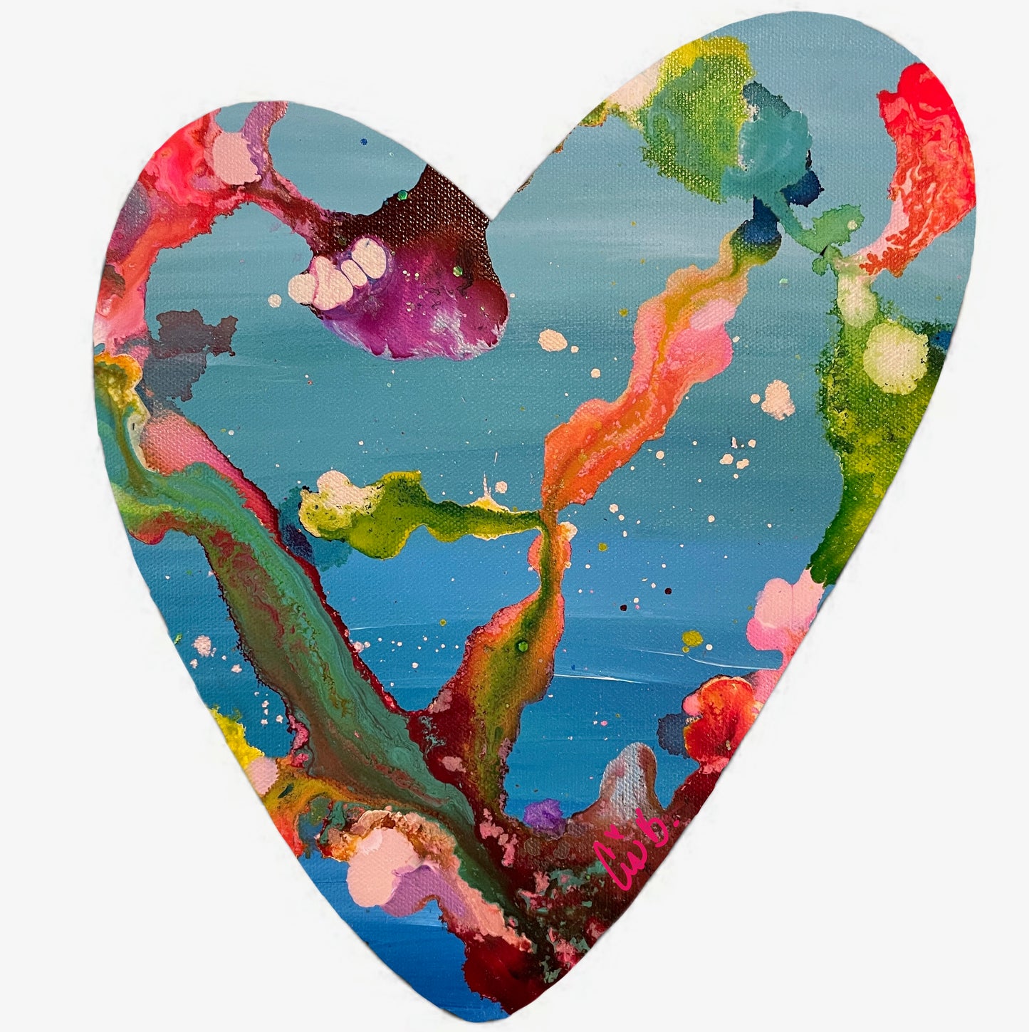 Coming Soon.... Acrylic Heart "Reef" 6"