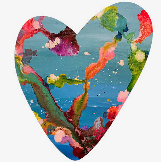 Coming Soon.... Acrylic Heart "Reef" 4"