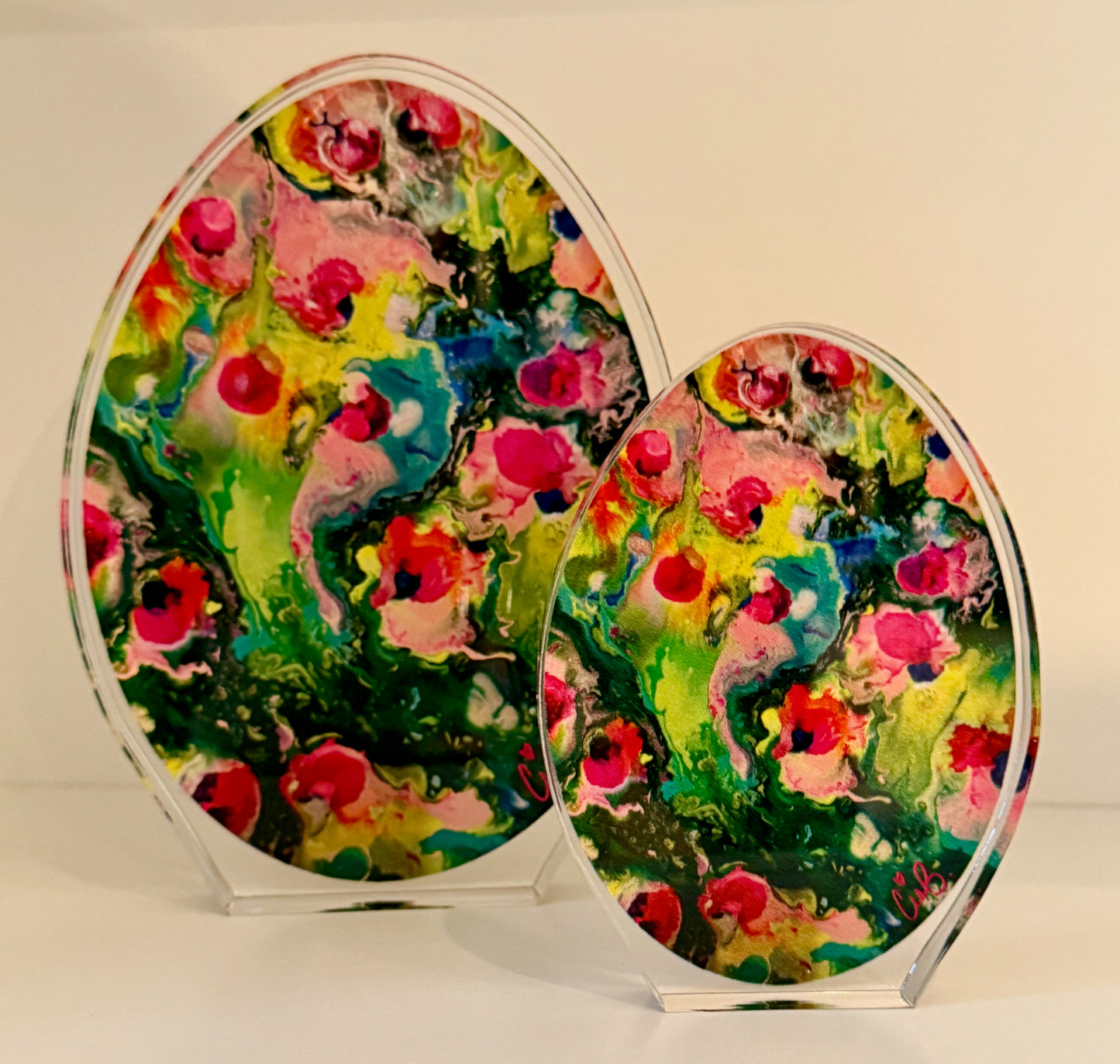 "Dragonfruit" 4" Acrylic Easter Egg